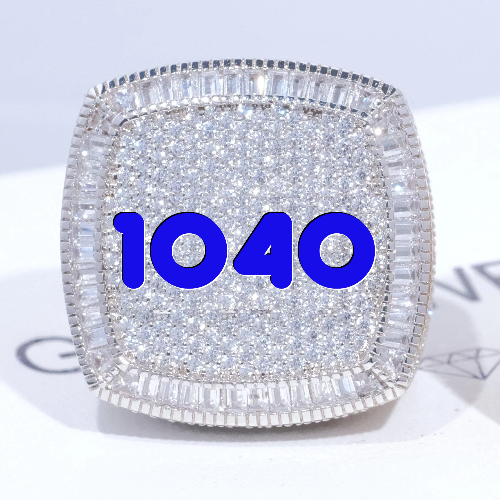 CUSTOM LETTER 3D ICED RING