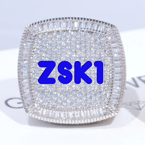 CUSTOM LETTER 3D ICED RING