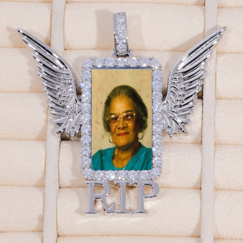 RIP WING 3D CUSTOM PICTURE PENDANT