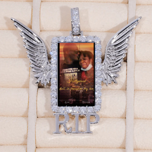 RIP WING 3D CUSTOM PICTURE PENDANT