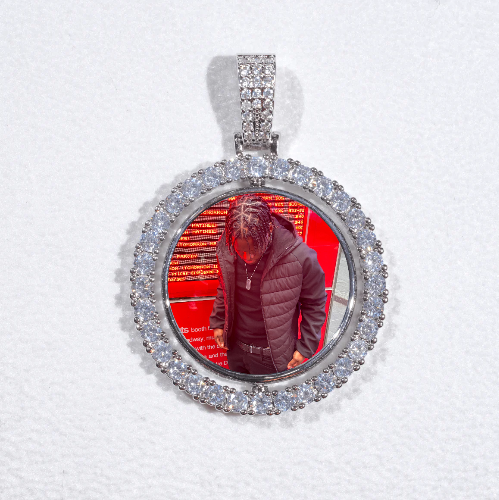 3D Spinning 2-Faced Custom Picture Pendant