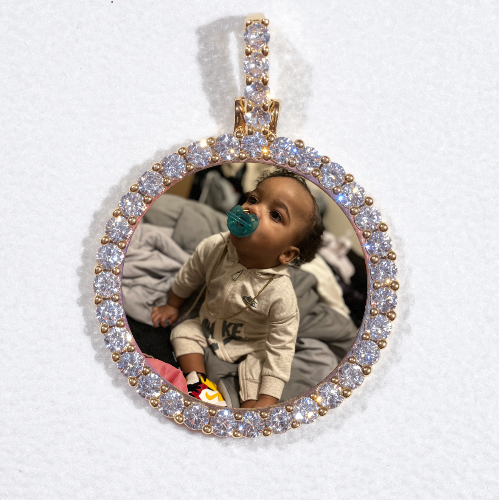 3D CIRCLE CUSTOM PICTURE PENDANT SMALL SIZE