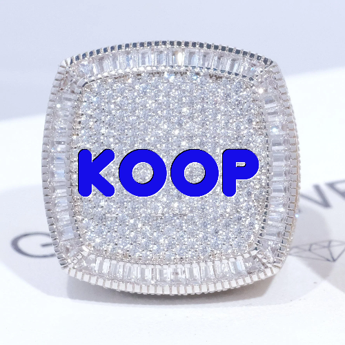 CUSTOM LETTER 3D ICED RING