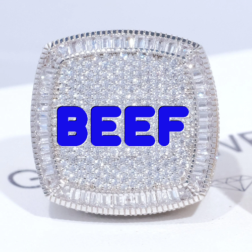 CUSTOM LETTER 3D ICED RING