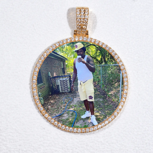 MEDIUM 3D CIRCLE CUSTOM PICTURE PENDANT