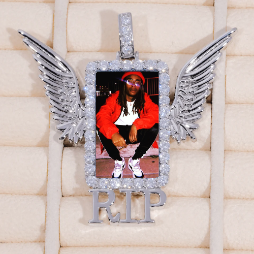 RIP WING 3D CUSTOM PICTURE PENDANT