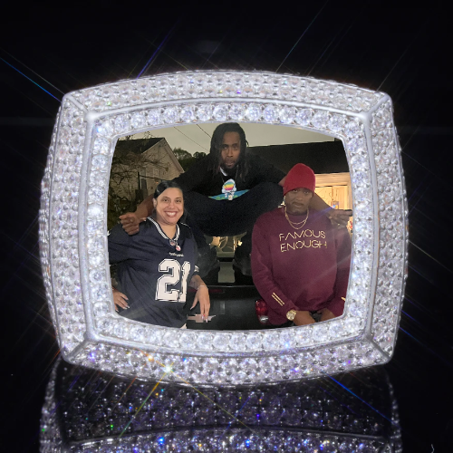 3D CUSTOM PICTURE ICED RING