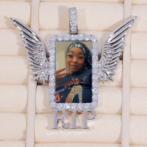 RIP WING 3D CUSTOM PICTURE PENDANT