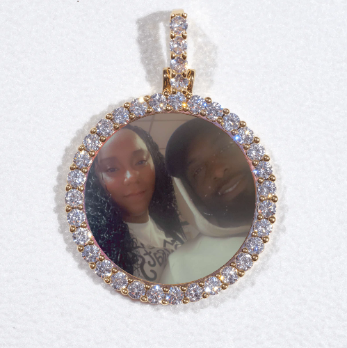 3D CIRCLE CUSTOM PICTURE PENDANT SMALL SIZE