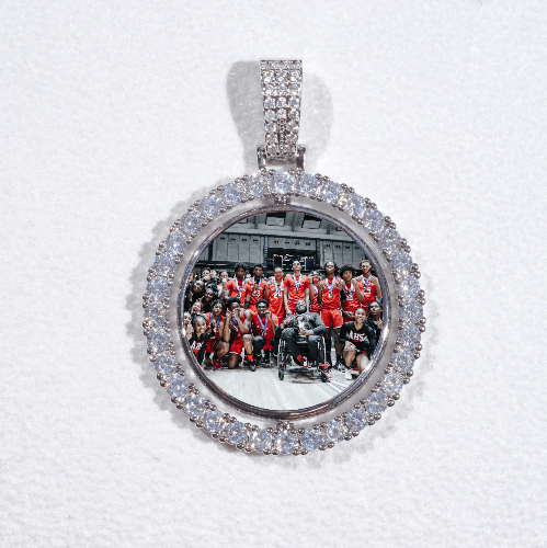 3D Spinning 2-Faced Custom Picture Pendant