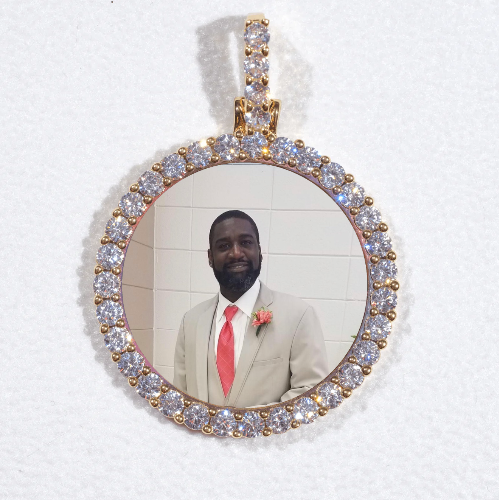 3D CIRCLE CUSTOM PICTURE PENDANT SMALL SIZE
