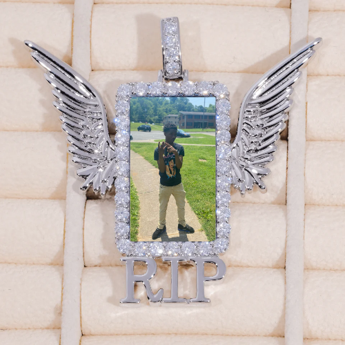 RIP WING 3D CUSTOM PICTURE PENDANT