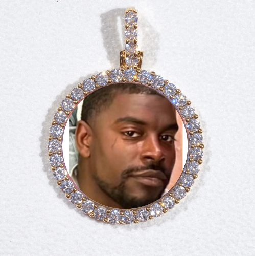 3D CIRCLE CUSTOM PICTURE PENDANT SMALL SIZE
