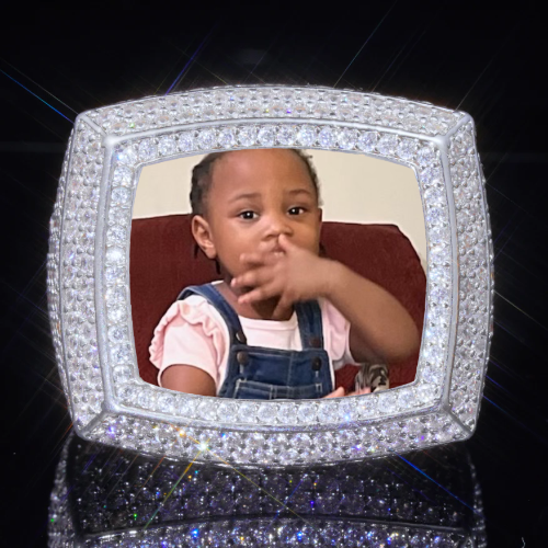 3D CUSTOM PICTURE ICED RING