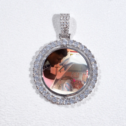 3D Spinning 2-Faced Custom Picture Pendant