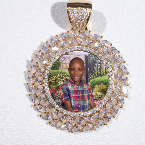 Large 3D Wheat Ear Custom Picture Pendant