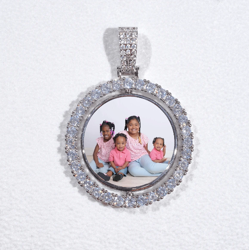 3D Spinning 2-Faced Custom Picture Pendant