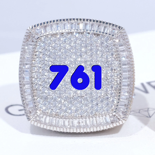 CUSTOM LETTER 3D ICED RING
