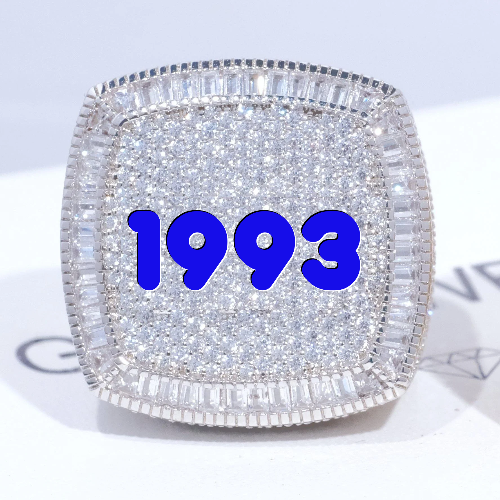 CUSTOM LETTER 3D ICED RING