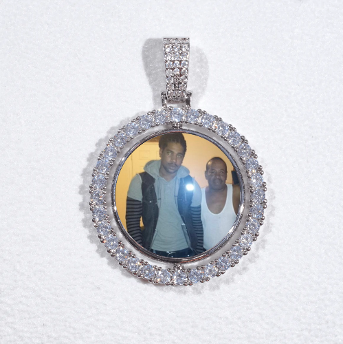 3D Spinning 2-Faced Custom Picture Pendant