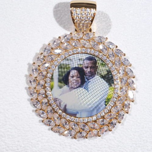 Large 3D Wheat Ear Custom Picture Pendant