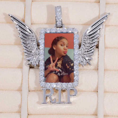 RIP WING 3D CUSTOM PICTURE PENDANT
