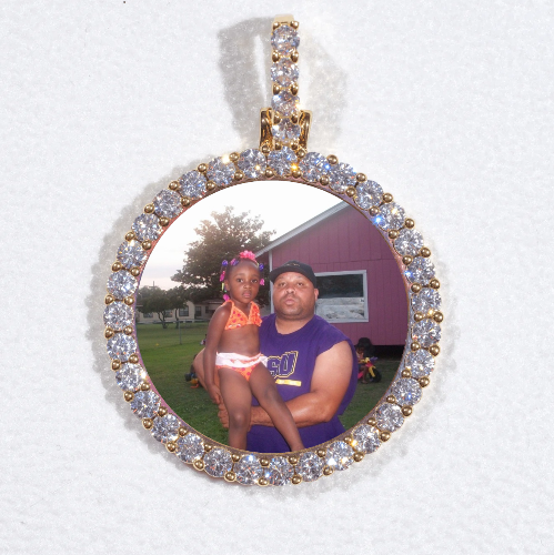 3D CIRCLE CUSTOM PICTURE PENDANT SMALL SIZE