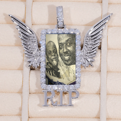 RIP WING 3D CUSTOM PICTURE PENDANT