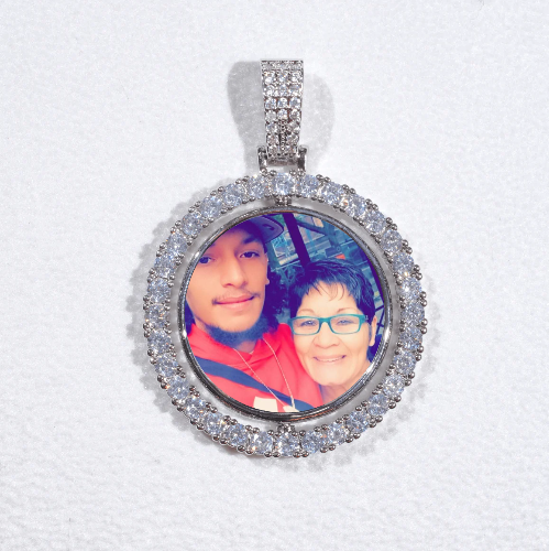3D Spinning 2-Faced Custom Picture Pendant