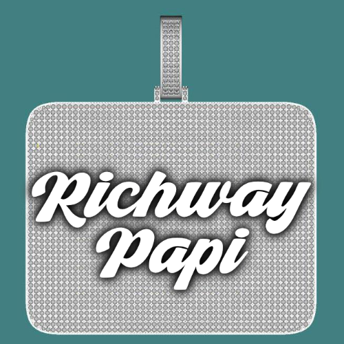 CUSTOM LETTER NECKLACE 3D BIG SQUARE