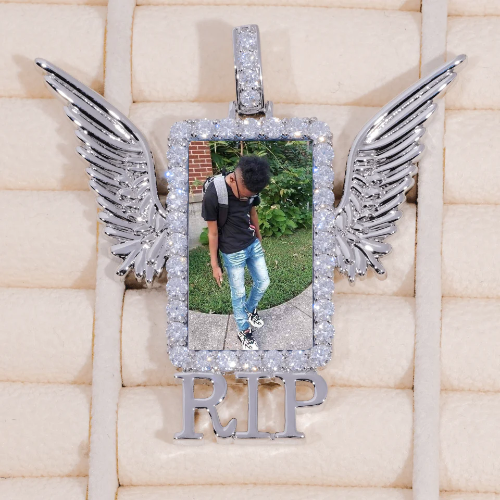 RIP WING 3D CUSTOM PICTURE PENDANT