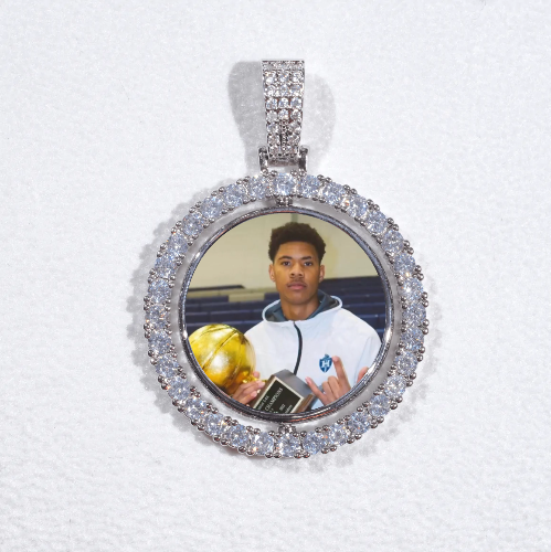 3D Spinning 2-Faced Custom Picture Pendant