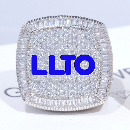 CUSTOM LETTER 3D ICED RING