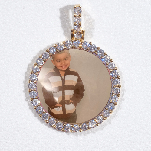 3D CIRCLE CUSTOM PICTURE PENDANT SMALL SIZE