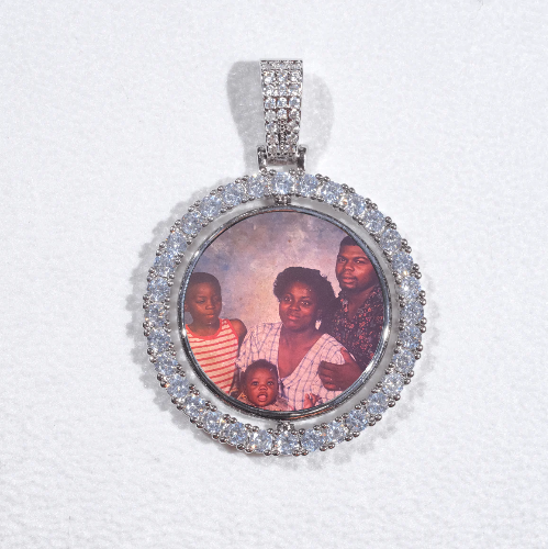 3D Spinning 2-Faced Custom Picture Pendant