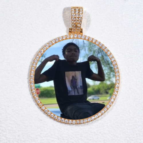 MEDIUM 3D CIRCLE CUSTOM PICTURE PENDANT