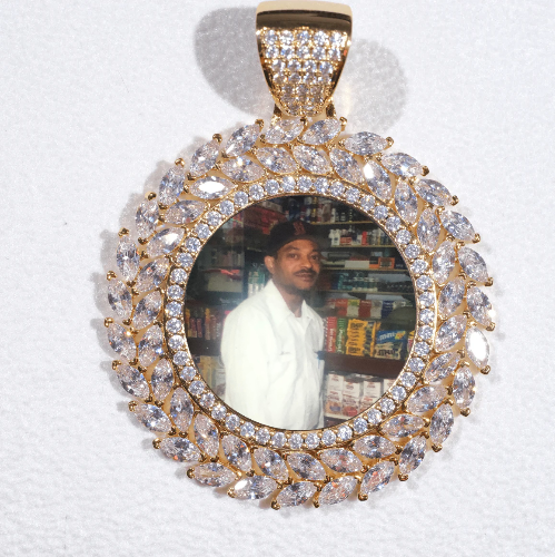 Large 3D Wheat Ear Custom Picture Pendant