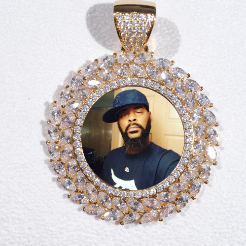 Large 3D Wheat Ear Custom Picture Pendant
