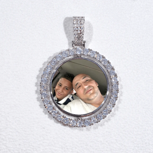 3D Spinning 2-Faced Custom Picture Pendant