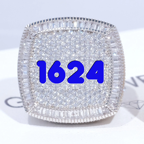 CUSTOM LETTER 3D ICED RING