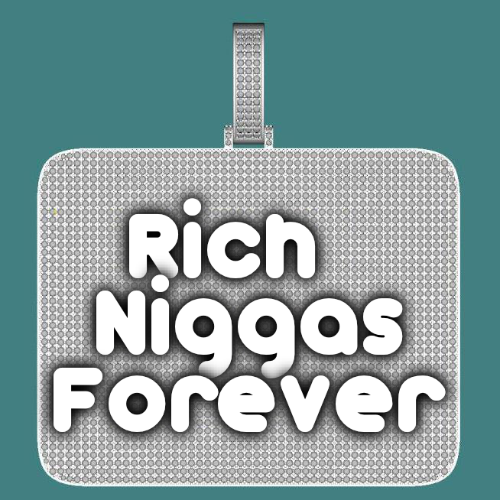 CUSTOM LETTER NECKLACE 3D BIG SQUARE