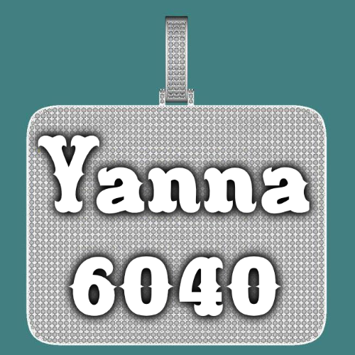 CUSTOM LETTER NECKLACE 3D BIG SQUARE
