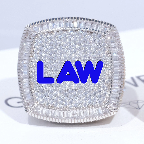 CUSTOM LETTER 3D ICED RING