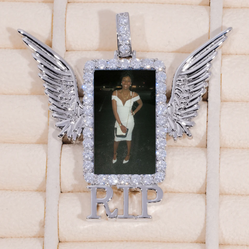 RIP WING 3D CUSTOM PICTURE PENDANT