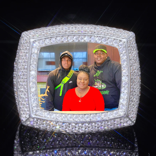 3D CUSTOM PICTURE ICED RING