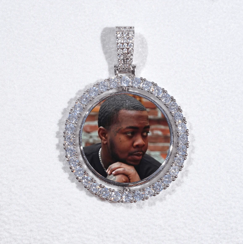 3D Spinning 2-Faced Custom Picture Pendant