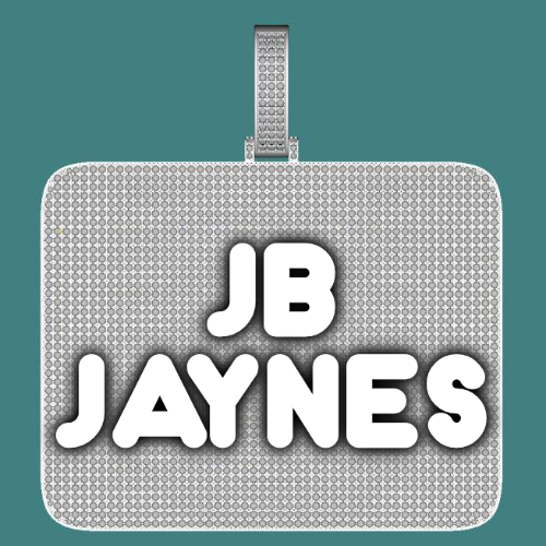 CUSTOM LETTER NECKLACE 3D BIG SQUARE