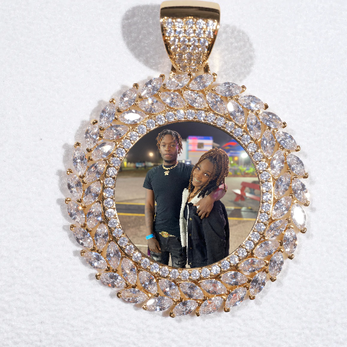 Large 3D Wheat Ear Custom Picture Pendant