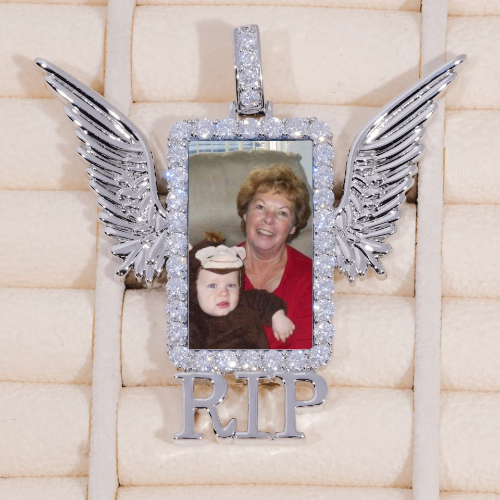 RIP WING 3D CUSTOM PICTURE PENDANT