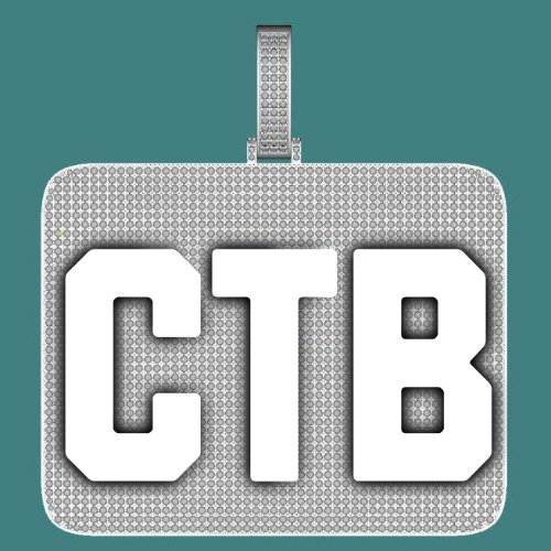 CUSTOM LETTER NECKLACE 3D BIG SQUARE